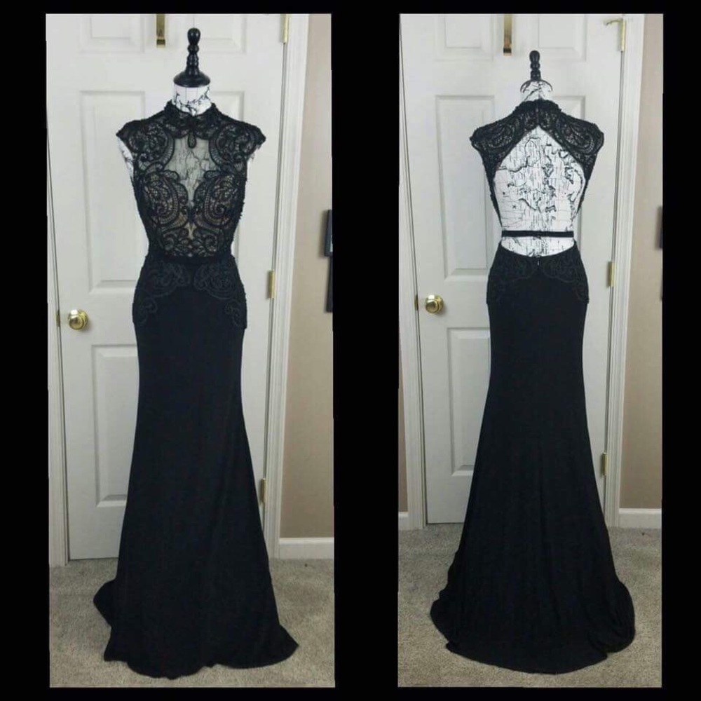 Gorgeous black rhinestone dress